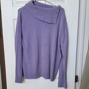 Vintage Purple Women's Sweater - Size L